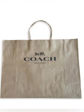 Coach Brown Kraft Paper Shopping Gift Bag
